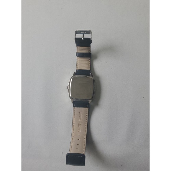 kansas jayhawks Game Time Retro Series Silver Tone Square Case Black Band Watch - Picture 3 of 7